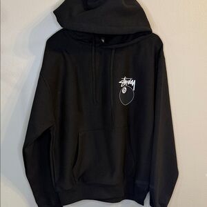 Stussy Black Pullover Hoodie